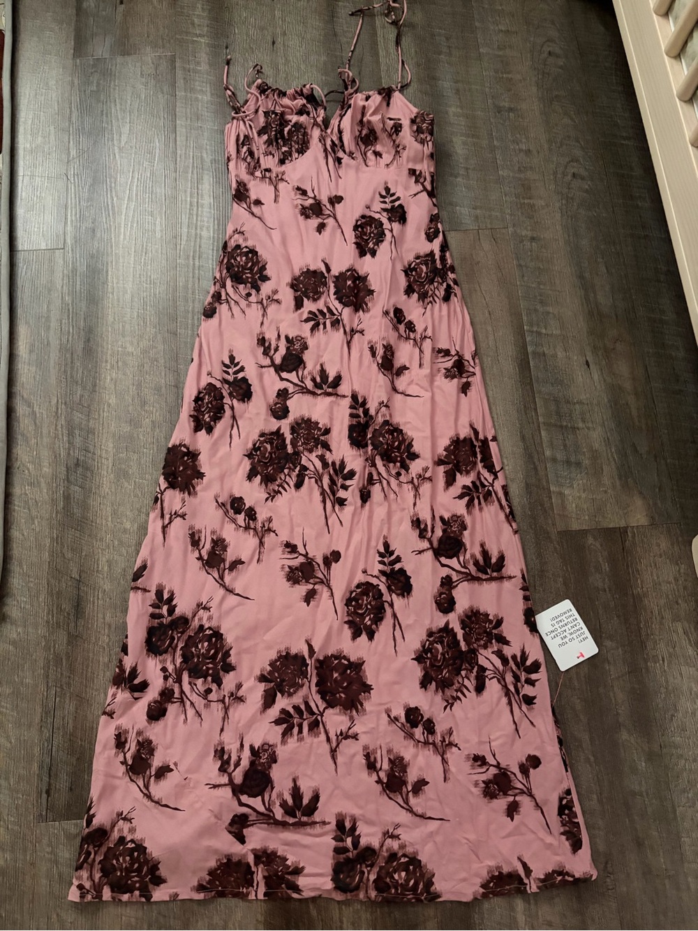 Women’s Pink Floral Maxi Dress